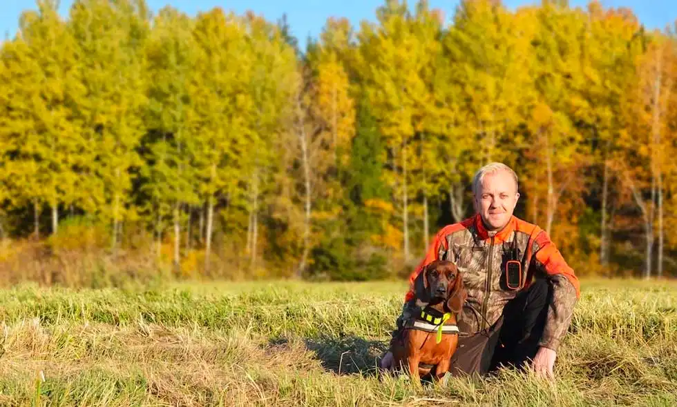 Odd-Einar med sina hundar